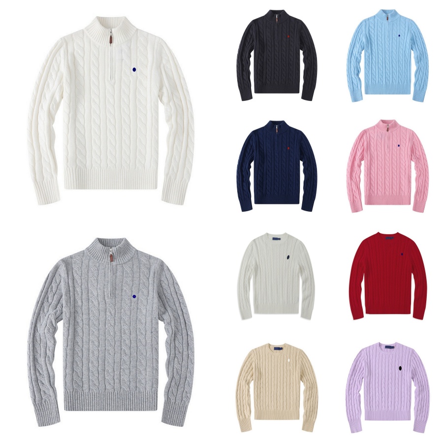 Designer Sweater Mens Sweaters Designer Jumper Knitted Sweater Mens Jumpers Pullover Crew Neck Long Sleeve Horse Casual Zipper Polo Hoodies Clothes asian size S-XXL