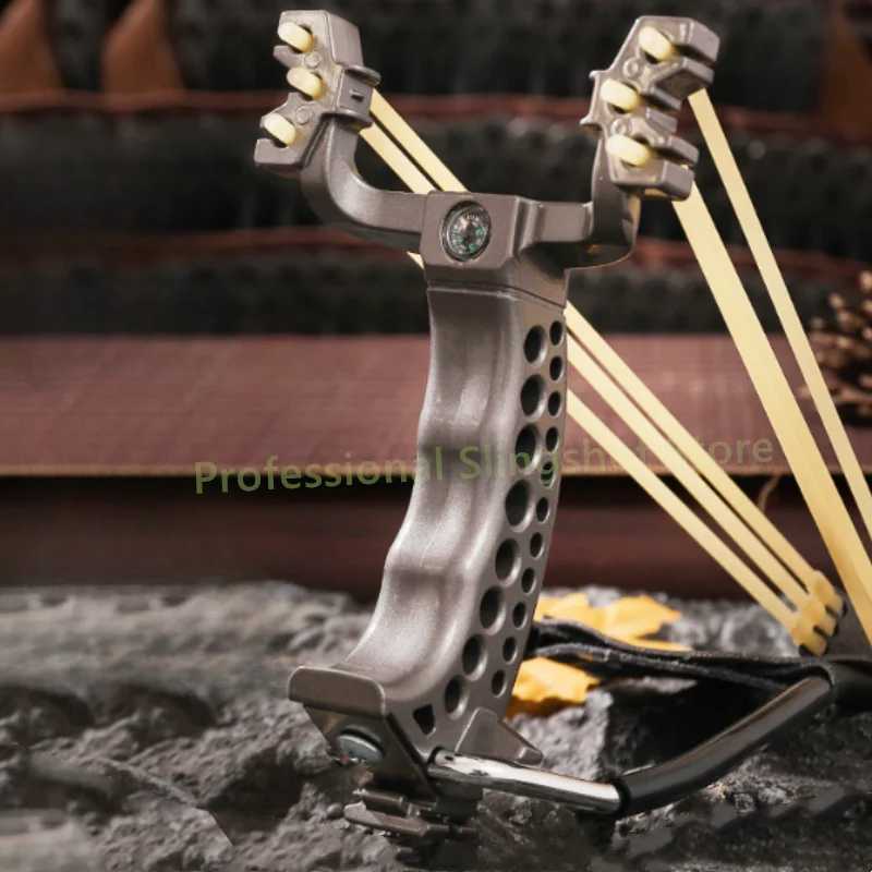 Strong outdoor hunting wrist support auxiliary sling ABS compass powerful shooting card ball sling accessories W240905