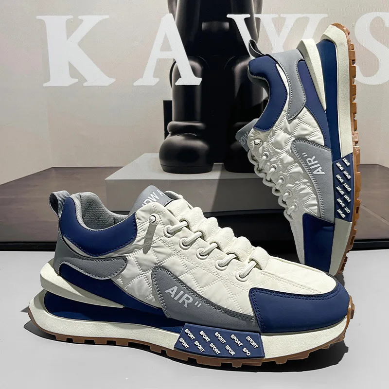 2024 New Men's Casual Sports Shoes Sulfide Shoes Men's Walking Anti slip Thick Sole Sports Shoes Flat Soles Versatile Men Shoes