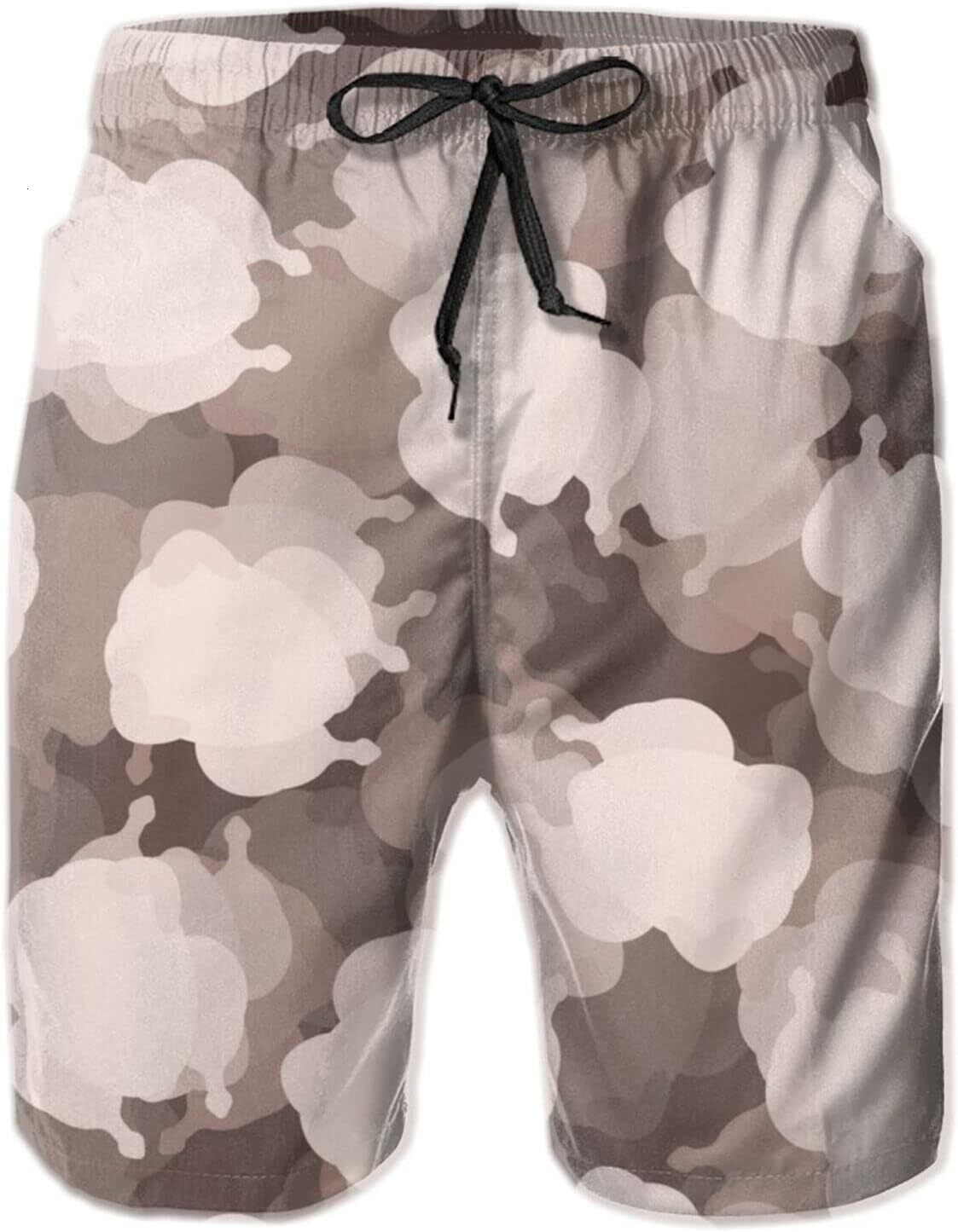 Mens Shorts 3D Printed Pattern Roast Chicken Swim Trunks Quick Dry Stylish Beach Board Swimwear