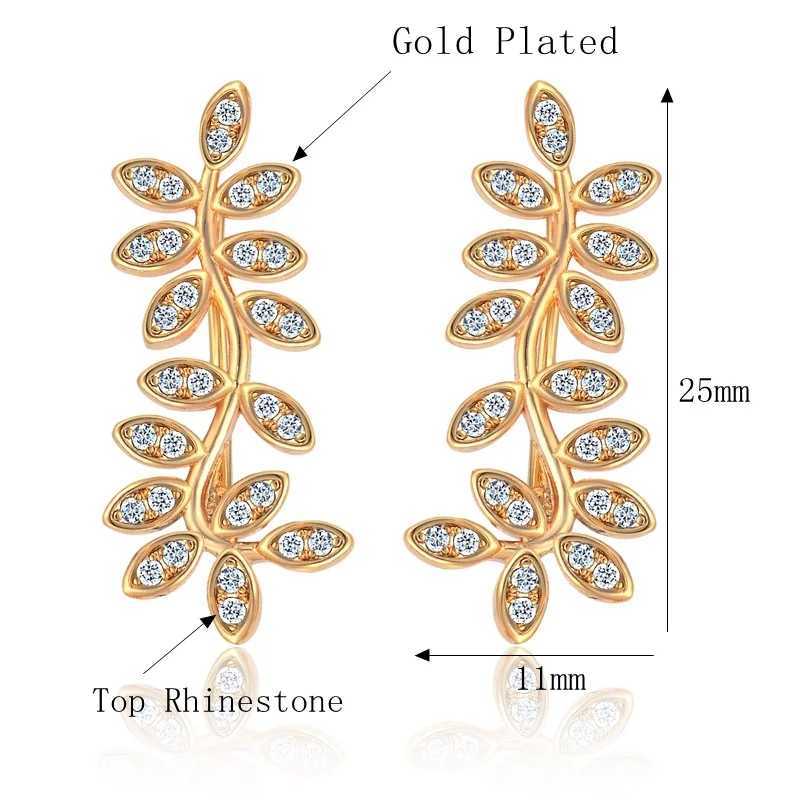 Hot non perforated sparkling crystal rhinestone earrings for women with screw stud clip earrings for girls fashionable earrings and jewelry Bijoux W24
