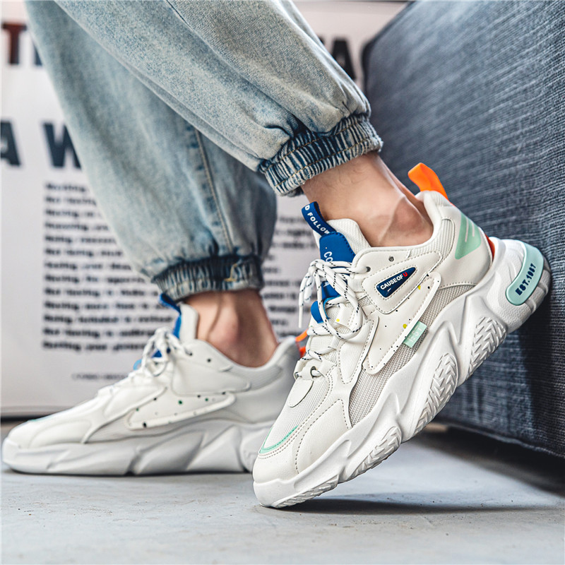 High Quality Running Shoes for Men Fashion Platform Sneakers Street Casual Sneakers Summer Breathable Mesh Male Jogging Shoes