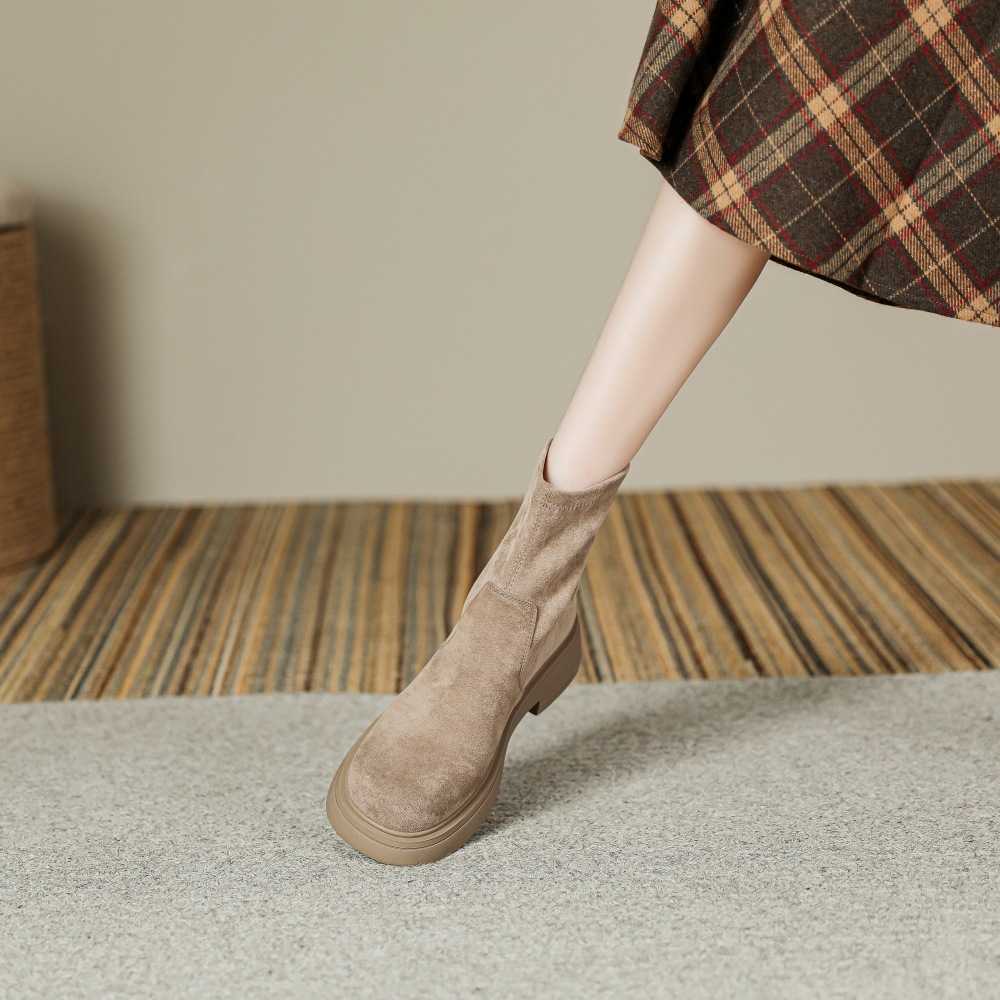 Martin Boots Girls Short Fashion Boots For Women Boots For Women Long Boots For Women Autumn Winter Styles Slimming Long Socks Boots 240826