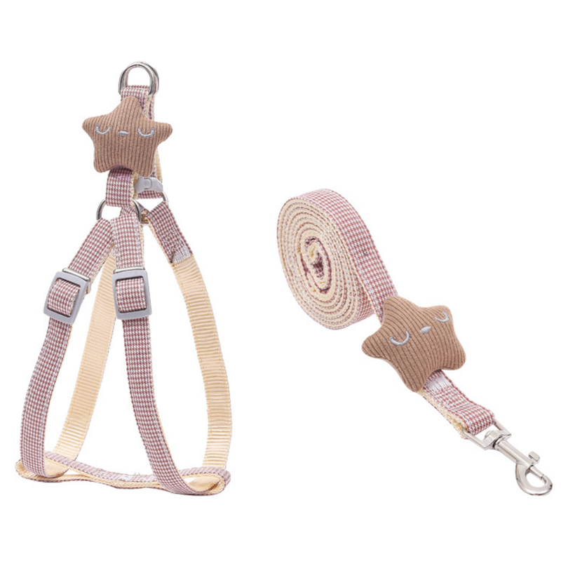 Halloween Dog Rope Starfish Pet Traction Rope Thousand Bird Grid Starfish Cat Chest Strap Dog Chain Dog Walking Rope Wholesale in Stock
