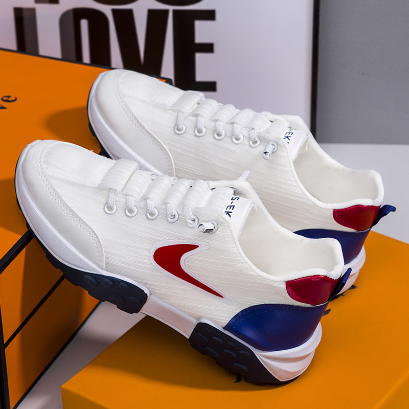 Men's Summer Casual Platform Sneakers New Fashion Mesh Breathable Men Casual Chunky Shoes Running Shoes Male Tennis Footwears