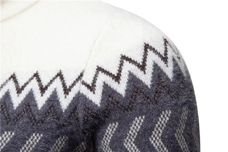 Mens Sweater Mink Sweater Soft and Comfortable Fashion Warm Knit Sweater Men Clothes 240826