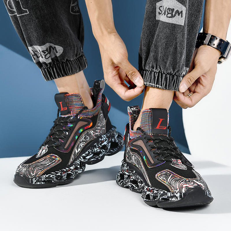 Male Sneakers tenis shoes Mens casual Trainer Race Breathable fashion loafers running Shoes for men f93e