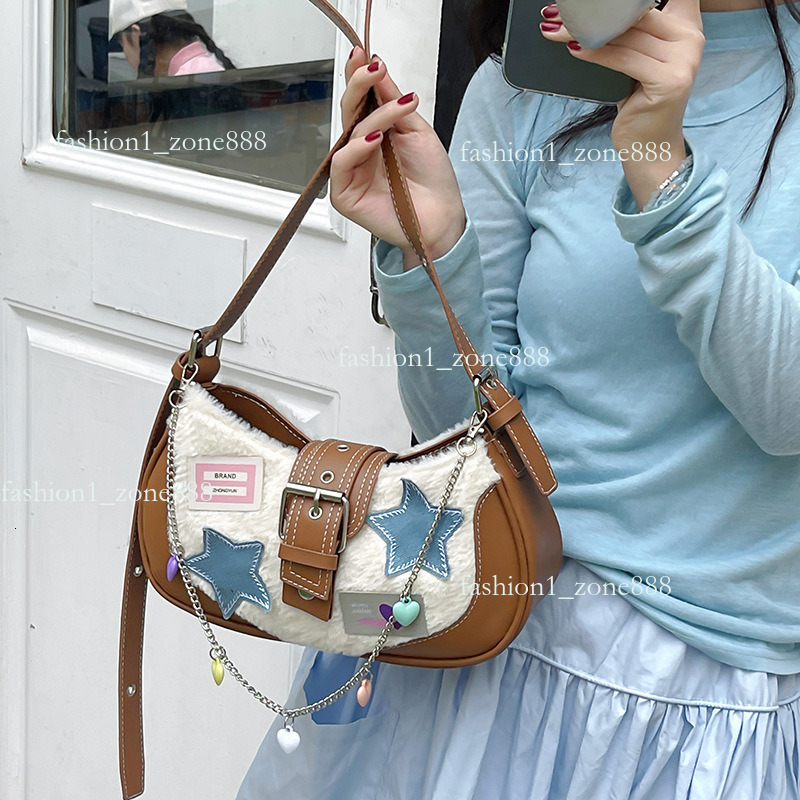 2024 Sweet and Cool Spicy Girls New tote bag designer bag purse bag shoulder handbag Designer Crescent Embroidered One Shoulder Underarm Bag 1d5