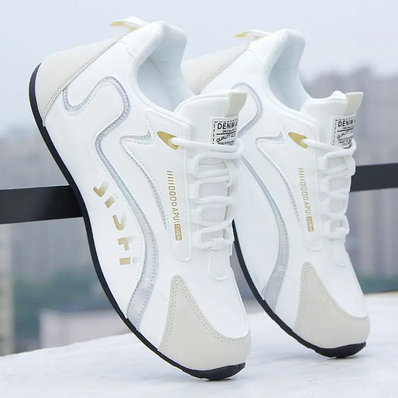 Designer Sneakers: Waterproof Leather Breathable Sports Shoes for Women 4 1d255