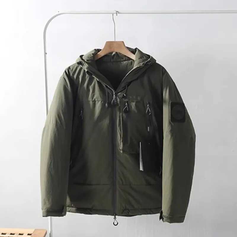Outdoor mountain windproof and splash proof jacket autumn mens thick hooded attack jacket hiking cotton jacket W240905