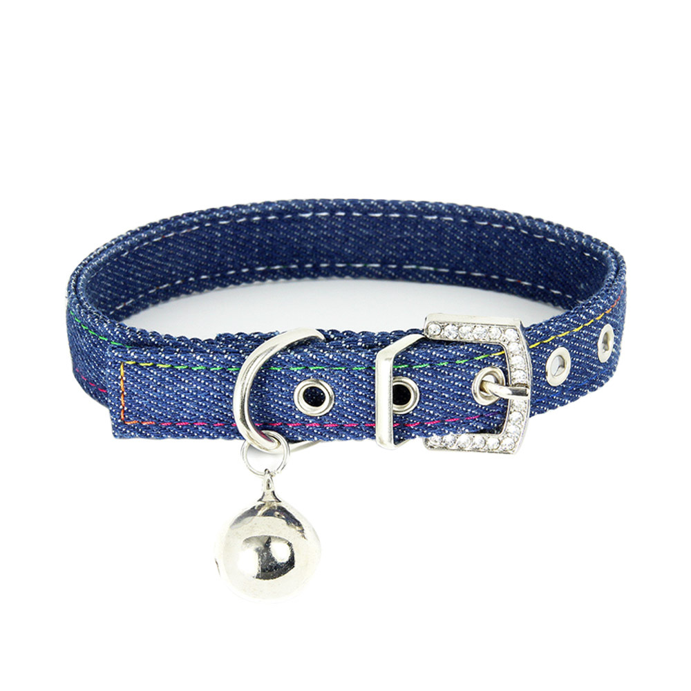 halloween Dog collar with bell Adjustable dog collar Small and medium-sized simple fabric cat collar pet supplies