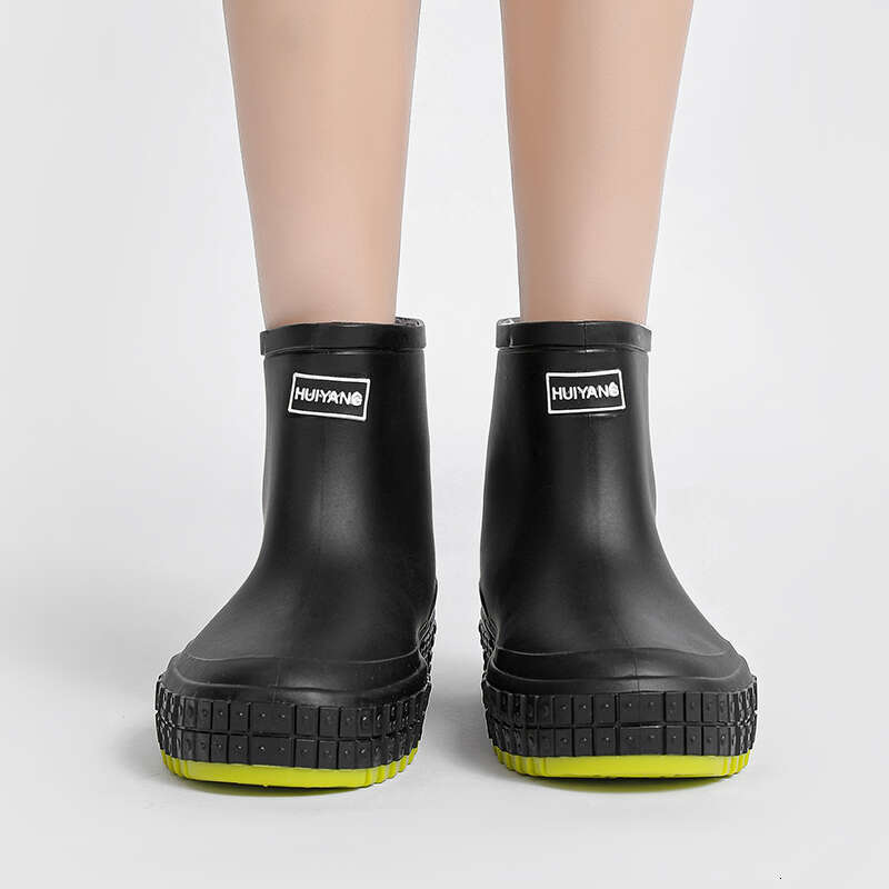 PARZIVAL Woman Shoes Waterproof Rubber Boots Ladies Casual Non-Slip Flats Rain Boot Female Insulated Garden Galoshes