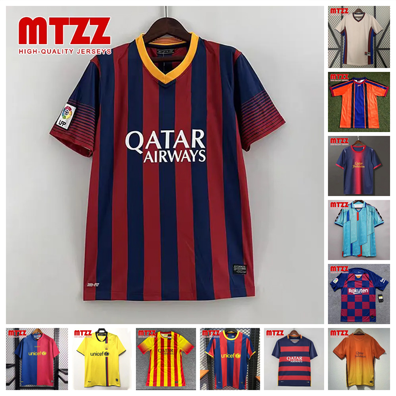 MTZZ 2006-2020 Barcalona Retro Soccer Jersey Home Away Mens Jerseys 06 07 08 09 10 11 12 13 14 15 16 17 18 19 20 Man Top Football Shirt Fan Version