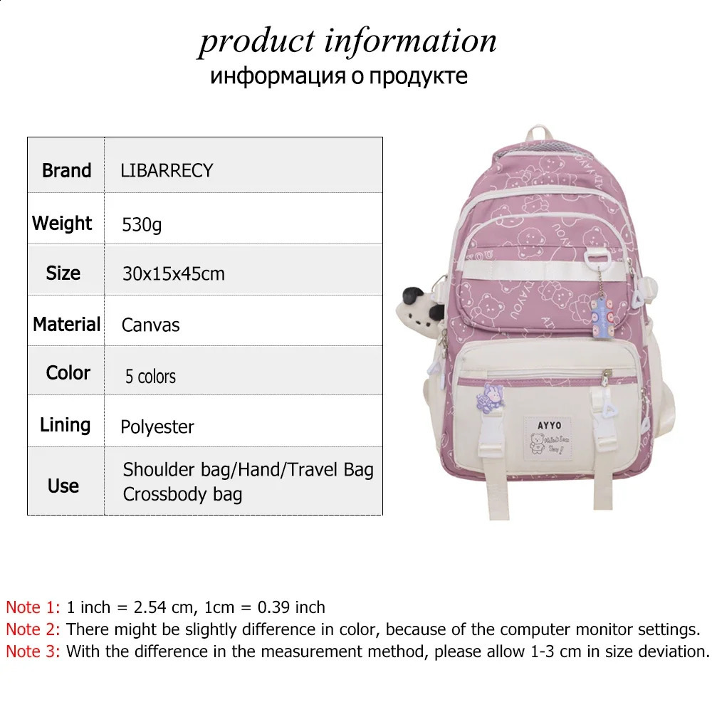 Womens candy colored nylon backpack teenage girls school Japanese Korean Rucksack student cute notebook bag Mochila 240903