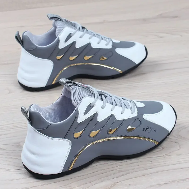 Men Fashion Casual Sneakers for Light Soft Breathable Vulcanize Shoes High Quality Soft Leather Sneakers Zapatillas De Mujer 202