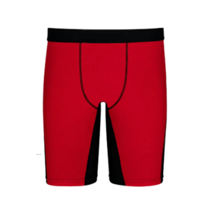 Underpants Solid Color Elongated Men's Underwear For Fitness Flat Angle Pants