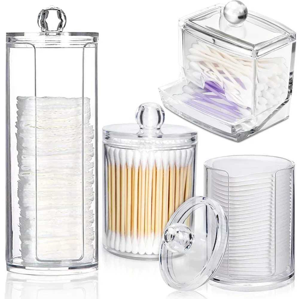 Cotton Swab Storage Box Makeup Organizer Qtip Container Cosmetic Storage Organizer For Makeup Jewelry Storage Box Y240906