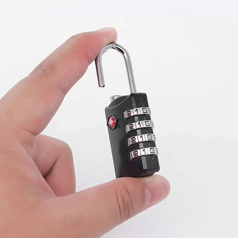 Travel Tsa309 Tsa Wholesale Goods Padlock Customs Multi-Purpose Four-Digit Code Lock Black 309