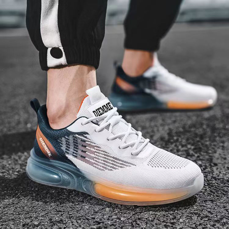Mens Running Shoes Air Cushion Sneakers Trainers Outdoor Male Sport Shoes for Men Weave Breathable Lace Up Casual Men's Sneakers