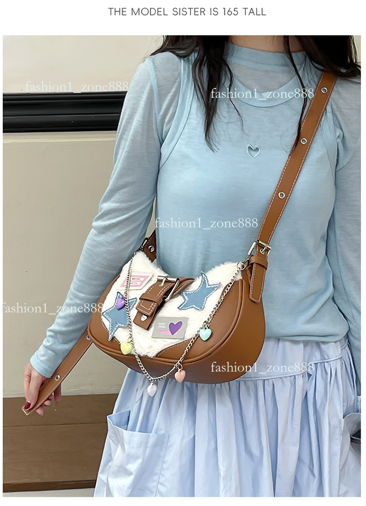 2024 Sweet and Cool Spicy Girls New tote bag designer bag purse bag shoulder handbag Designer Crescent Embroidered One Shoulder Underarm Bag 1d5