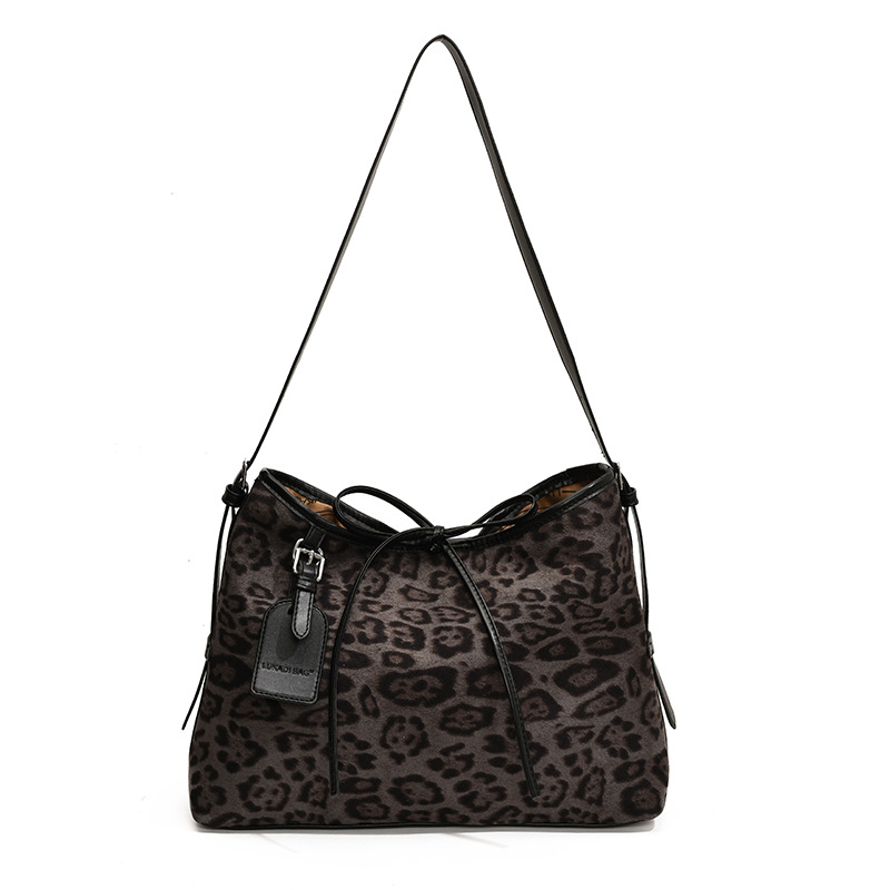 Women Fashion Shoulder Large Capacity Print Leopard Design Sense Tote Bag Free shipping 6c77