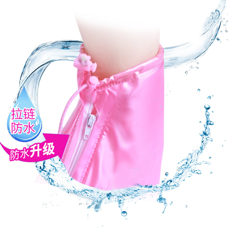 High Quality Men Women's Waterproof Cover Heels Boots Reusable Shoes Covers Thicker Non-slip Platform Rain Boots2019 0172