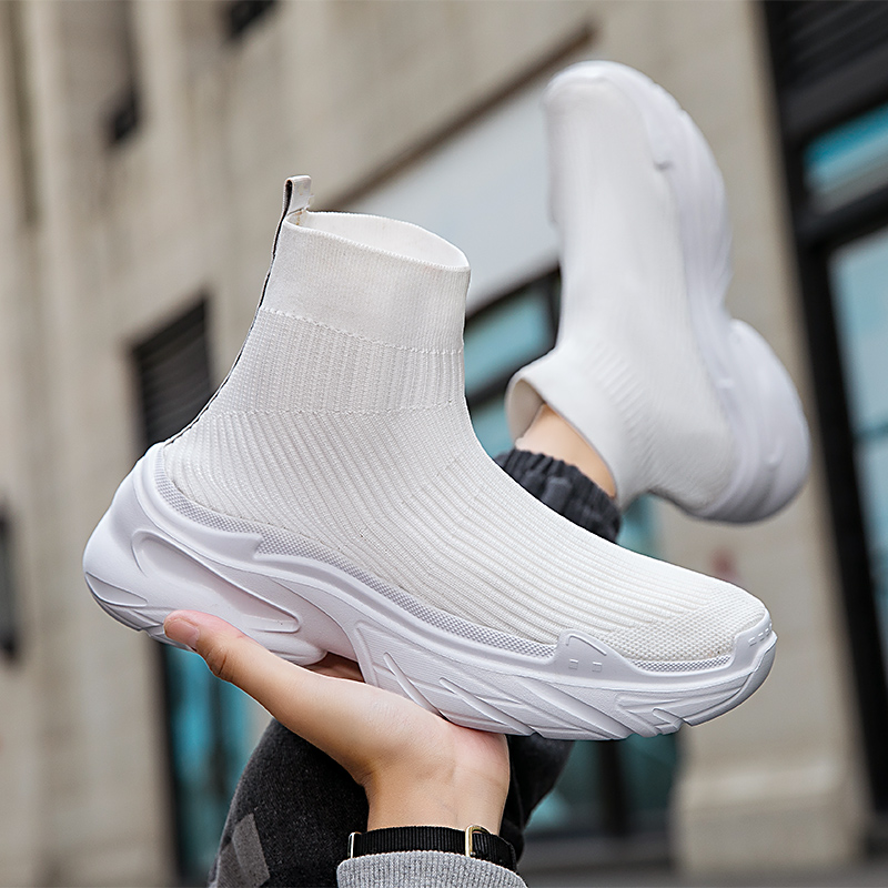 Footwear high NEW top sports tennis designer hot Mesh breathable socks free boots Fashion casual men's shoes