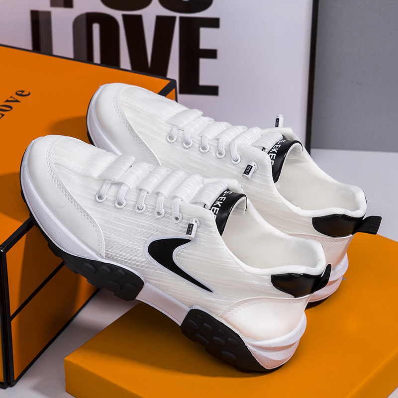 Men's Summer Casual Platform Sneakers New Fashion Mesh Breathable Men Casual Chunky Shoes Running Shoes Male Tennis Footwears