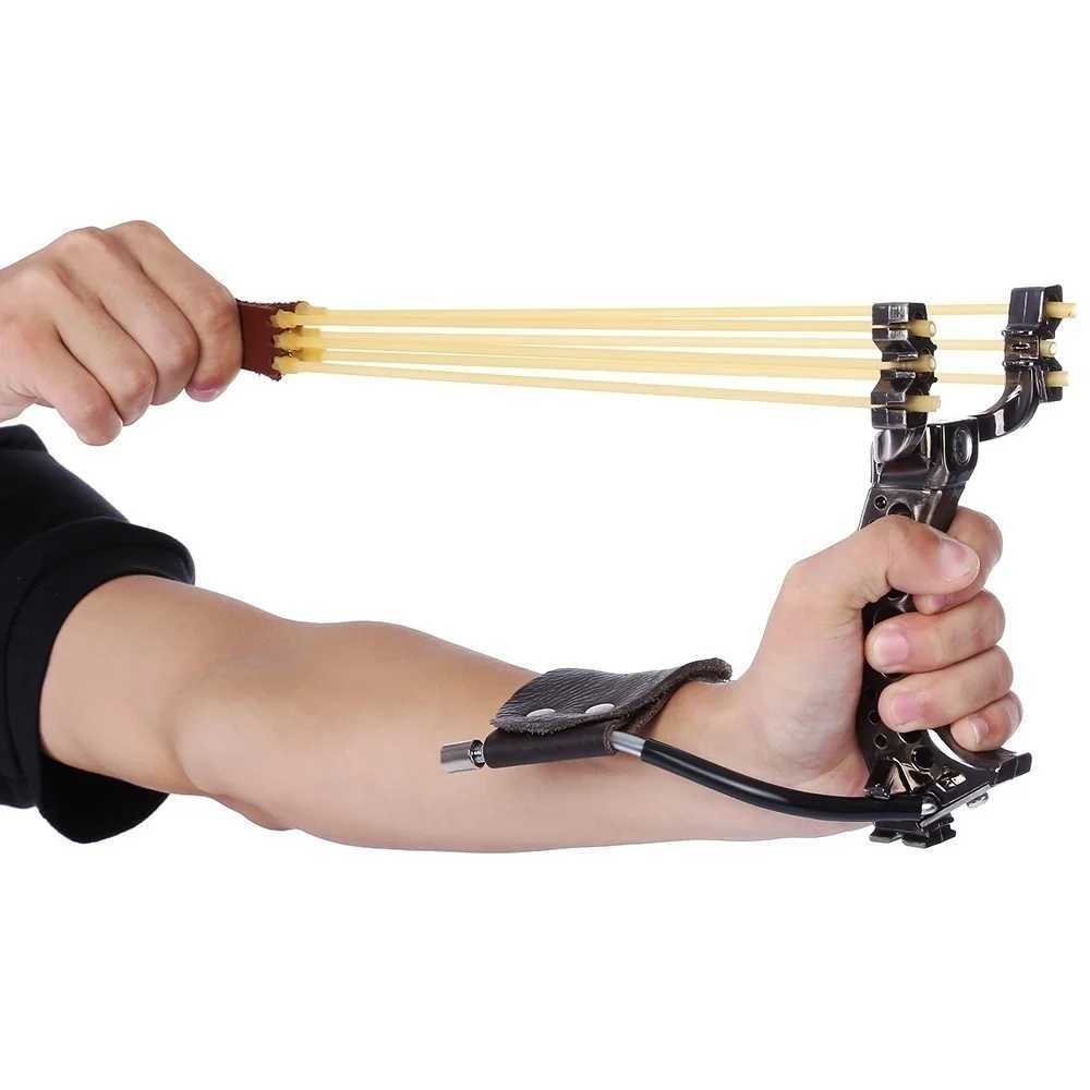 New outdoor powerful slingshot folding wrist adult slingshot hunting slingshot W240905