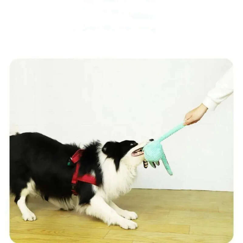 Plush Durable Interactive Squeaky Dog Octopus Chew Toys For Puppy Teething Pet Training And Entertaining Toy
