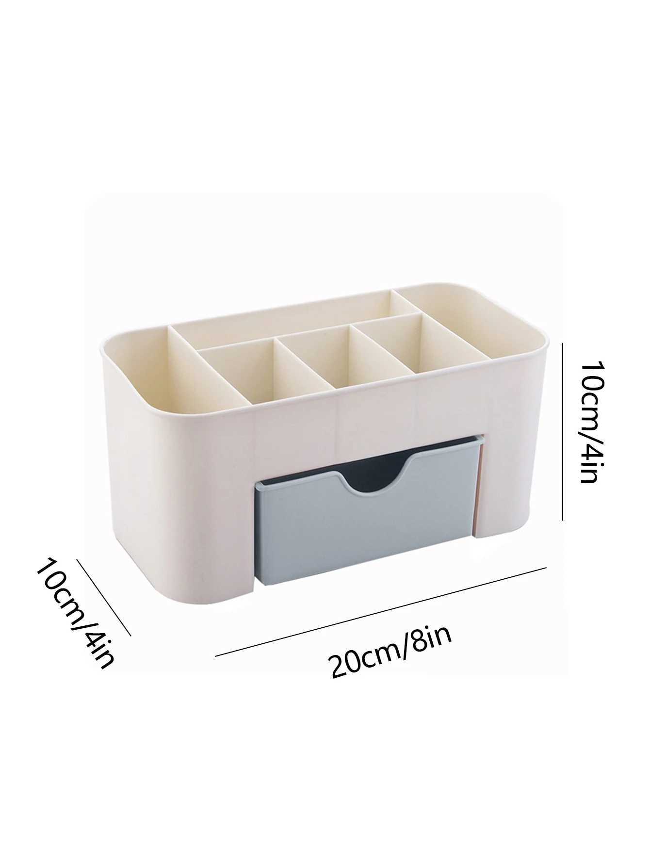 Acrylic Plastic Makeup Organizer Storage Box with Drawer Cotton Swab Stick Storage Case lipstick organizer brush holder makeup Y240905