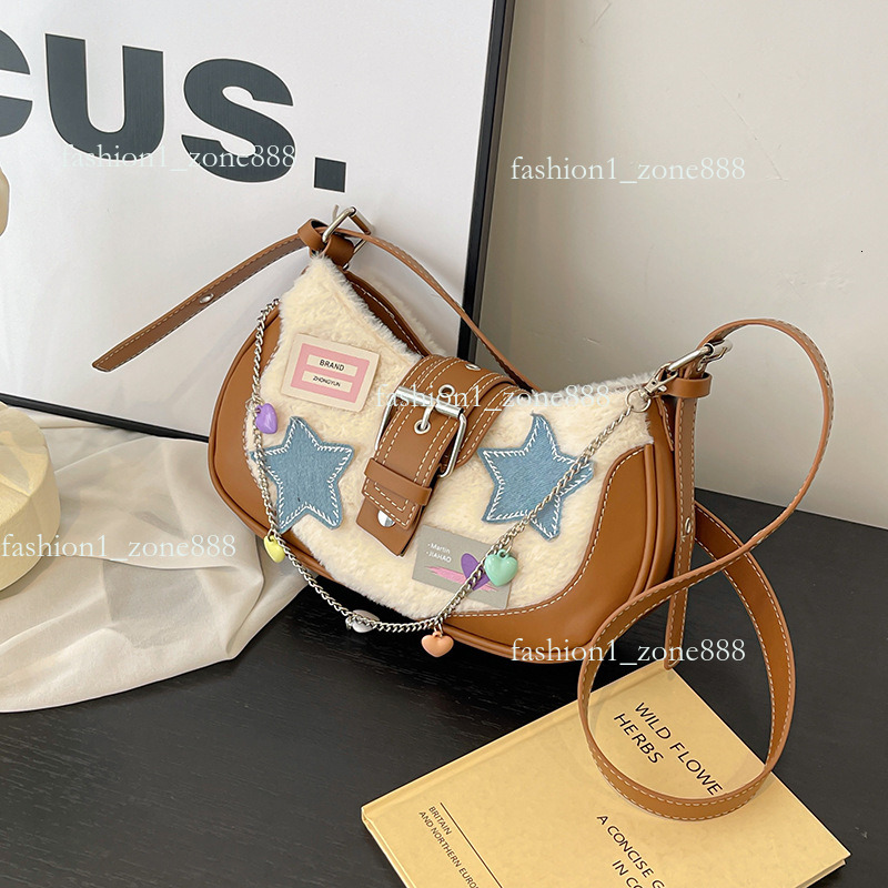 2024 Sweet and Cool Spicy Girls New tote bag designer bag purse bag shoulder handbag Designer Crescent Embroidered One Shoulder Underarm Bag 1d5