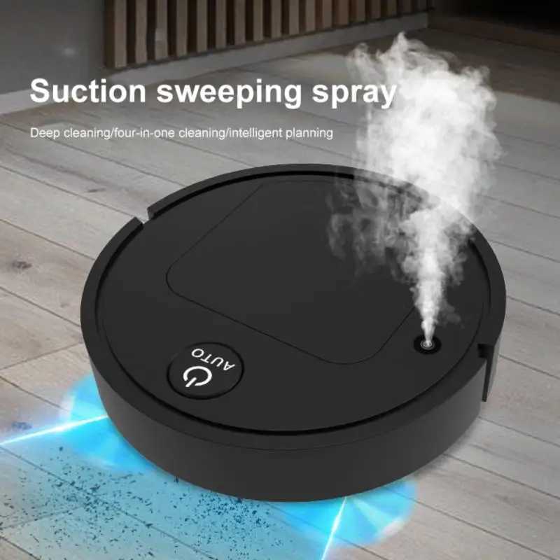 Fully Automatic 3-in-1 Smart Robot Vacuum Cleaner USB Charging Sweeping Dry Wet Mop Smart Home Floor Auto Dust Collection VIP M240905
