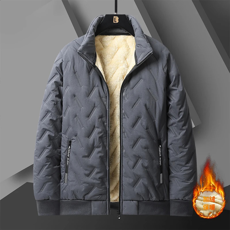 Winter jacket men autumn thick wool windproof snow mens warm bomber 240905