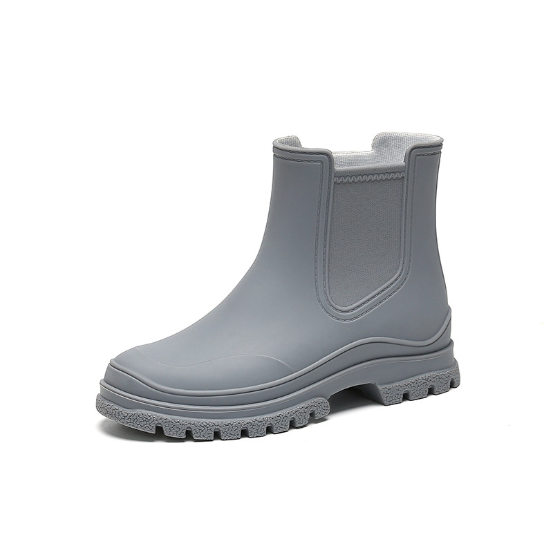 Rubber Boot for Women's Rain Waterproof Work Garden Galoshes Fishing Rainboots Skateboard Ankle Kitchen Shoes Footwear dea5