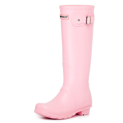 Hot Ladies NEW Waterproof Female Knee-high Fashion Women Rubber Boots Girls Rainboots PVC Rain Shoes 824b