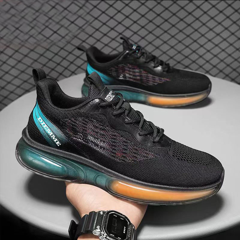 Mens Running Shoes Air Cushion Sneakers Trainers Outdoor Male Sport Shoes for Men Weave Breathable Lace Up Casual Men's Sneakers