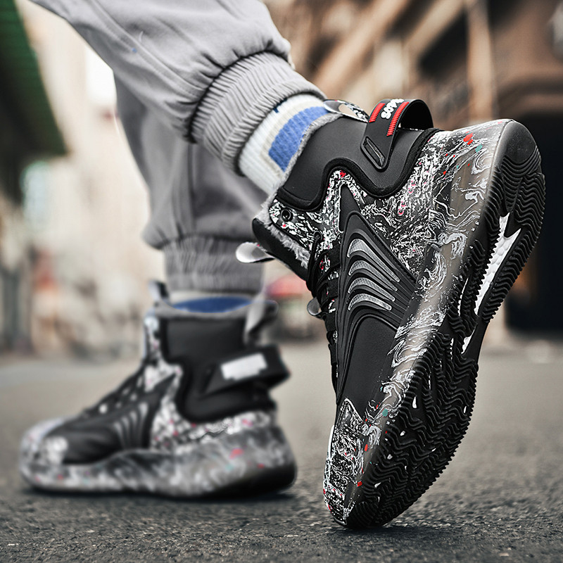 2024 New d73a4 men boots Slippers Warm Shoes Waterproof Non-Slip Plush Male tenis shoes Boots Men Sneakers Winter