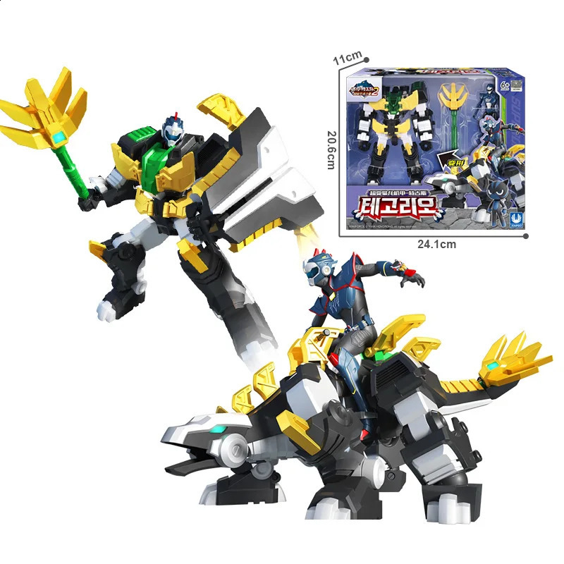 Mini Force 2 Super Dino Power Transformation Robot Toys Action Figures MiniForce X Simulation Animal Deformation Dinosaur Toy 240902