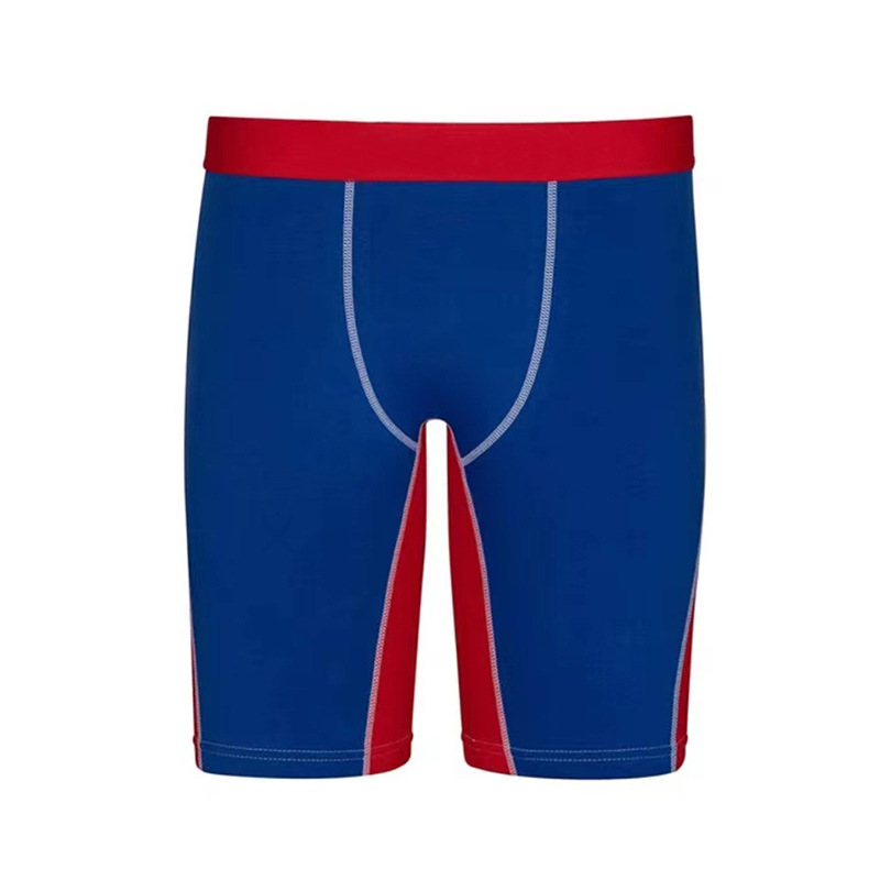 Underpants Solid Color Elongated Men's Underwear For Fitness Flat Angle Pants