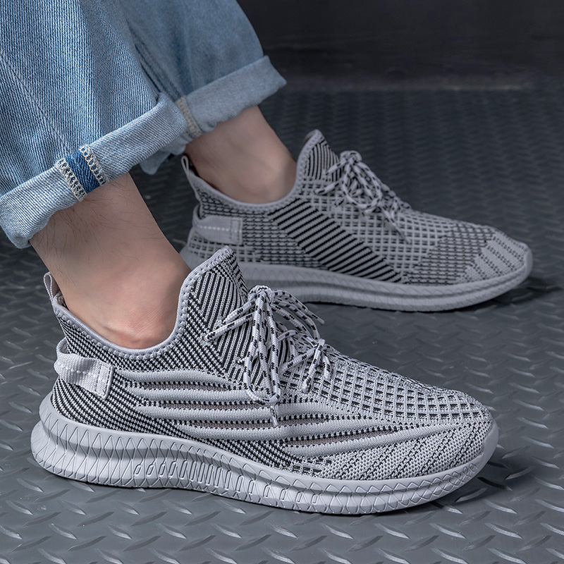 2024 New Trend Men's Sneakers Casual Shoes Light Sneaker Outdoor Breathable Mesh Fashion Black Tenis Masculino Zapatillas Hombr