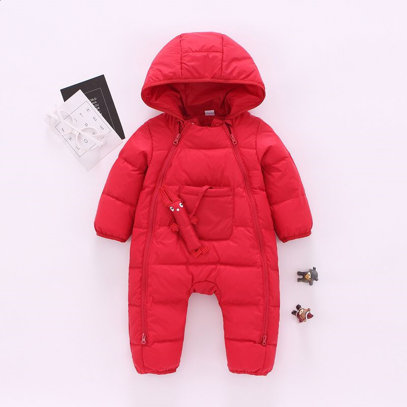 IYEAL Children Baby Clothes Winter Snowsuit Duck Down Romper Outdoor Toddler Girls Overalls for Boys Kids Jumpsuit 1-4 Years 201028