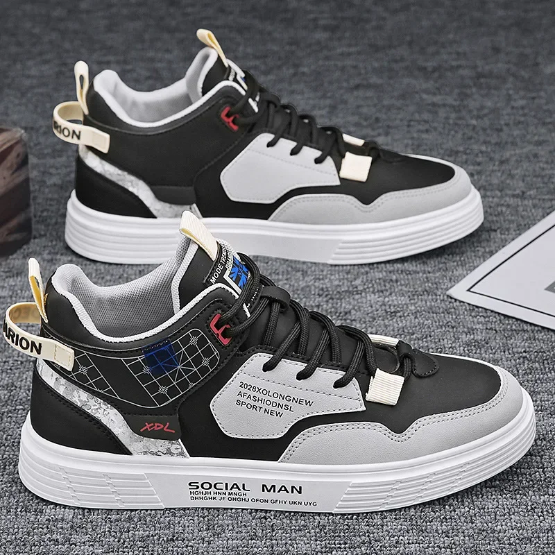 Student Men Cricket Youth New Fashion Versatile High Top Flat Outdoor Travel Basketball New Sports Casual Shoes Vacation 97f7