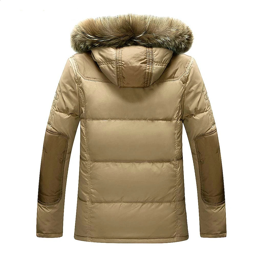 Down Jackets Mens Winter Jacket Men Fashion Thick Warm Parkas Fur 90% White Duck Down Coats Casual Male Waterproof Down Jackets 240830
