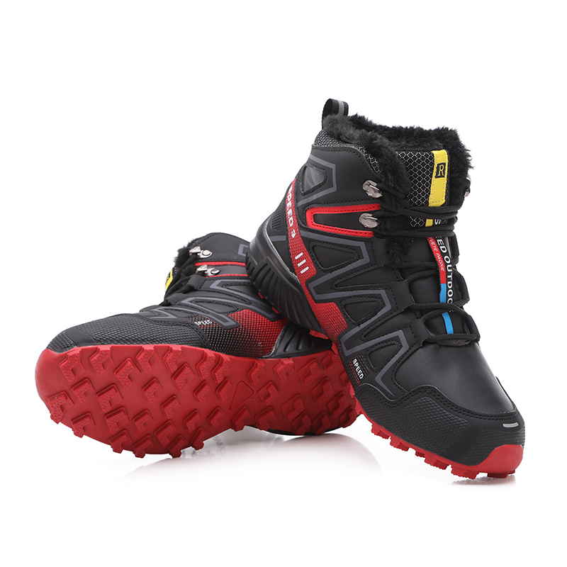 Fashion Warm Hiking Shoes Men Winter Snow Men Shoes Tactical Boots Climbing Mountain Sneakers Combat Boots 2023