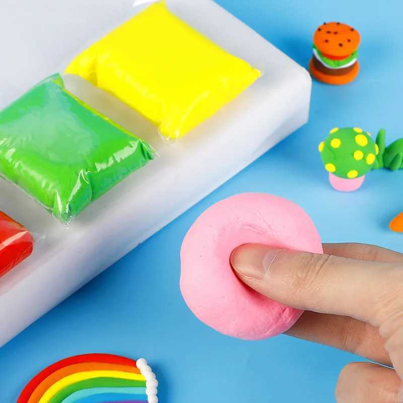 36 color air dry ultra light magic modeling clay and plastic tools DIY play dough set childrens birthday gift toys Free shipping