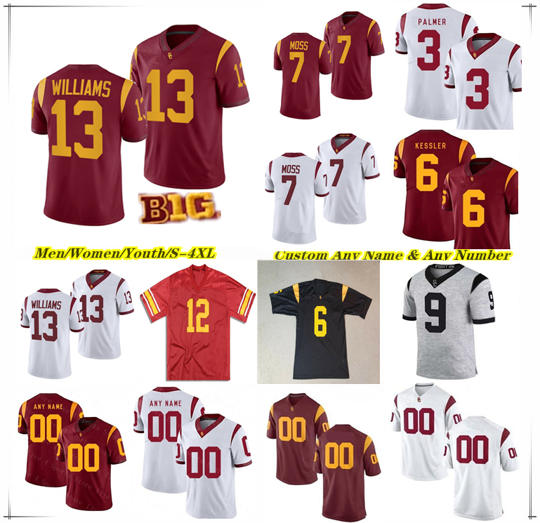 USC College Football Jersey Caleb Williams Miller Moss Woody Marks Quinten Joyner Kyron Hudson Zachariah Branch Lake McRee Ja'Kobi Lane Kamari Ramsey Mason Cobb Ford