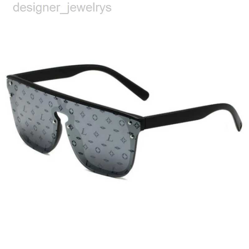 Luxury Fashion Designer Sunglass polaroid lens Mens womens one-piece frame Monogram glasses Classic sports Sunglasses