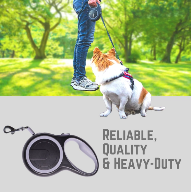 Happy Dog 8-Meter Automatic Retracting Leash - Durable and Comfortable for All Dogs