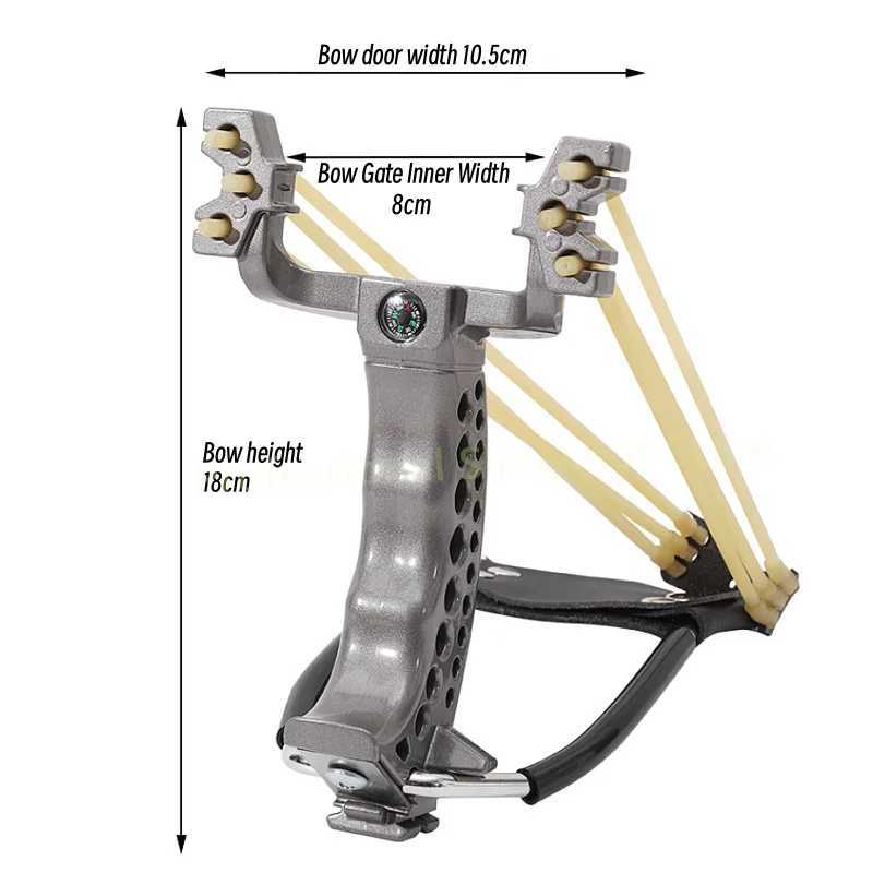 Strong outdoor hunting wrist support auxiliary sling ABS compass powerful shooting card ball sling accessories W240905